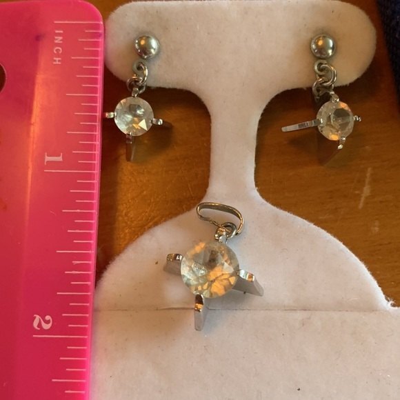 MCM Matched Set Earrings and pendant - Picture 2 of 3